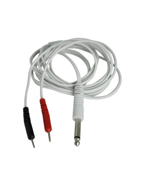 CABLE CORPORAL PLUG 6.5MM - PIN FINO 2MM X 1 UNIDAD